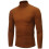 (coffee, XXL) Men Turtleneck Long Sleeve Shirts Solid Undershirt Lightweight Base Layers Thermal Underwear Sweater Pullover Tops 2025 3