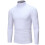(white, XL) Men Turtleneck Long Sleeve Shirts Solid Undershirt Lightweight Base Layers Thermal Underwear Sweater Pullover Tops 2025 4