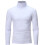 (white, XL) Men Turtleneck Long Sleeve Shirts Solid Undershirt Lightweight Base Layers Thermal Underwear Sweater Pullover Tops 2025 1