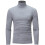 (gray, L) Men Turtleneck Long Sleeve Shirts Solid Undershirt Lightweight Base Layers Thermal Underwear Sweater Pullover Tops 2025 1