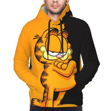 (XL) Unisex Garfield Hoodie 3d Printed Pullover Hoodie Sweatshirt Cartoon Game Music Novelty Hoody Jacket For Men Women
