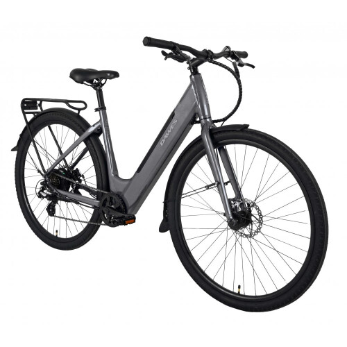 (Medium) Dawes Scenic Low Step Hybrid Electric Bike Grey 2