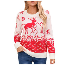 (c, XS) Winter Women's Christmas Sweater 2025 Sweater Slim Red Wine Glass Pattern Cardigan Collar Pleated Long Sleeve Shirt Fashion Top