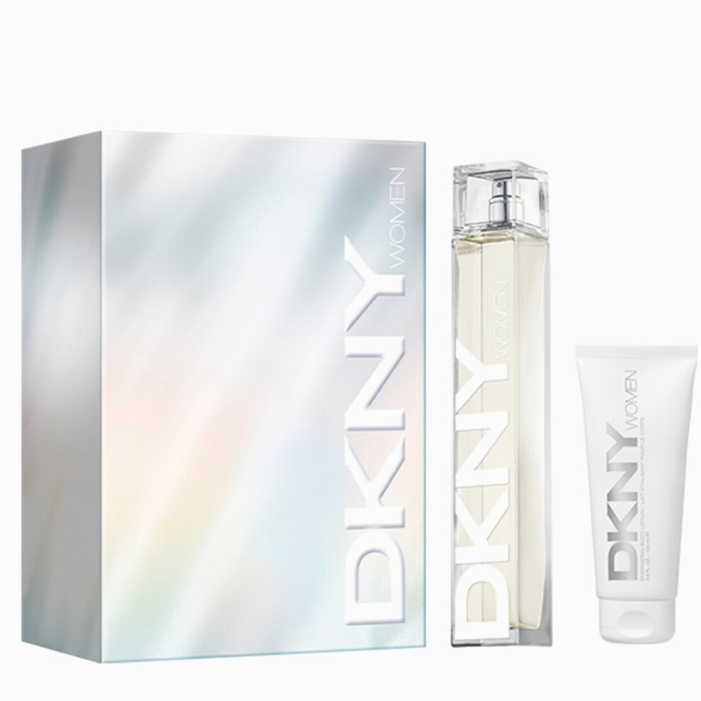 DKNY Women Gift Set 100ml Eau De Parfum EDP & 100ml Body Lotion