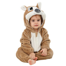 (khaki, 4-5 Years) Toddler Halloween Costume Unisex Baby Animal Costume Cow Costume Toddler My First Halloween Outfit for Kids 6-12 Months