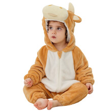 (gold, 3-6 Months) Toddler Halloween Costume Unisex Baby Animal Costume Cow Costume Toddler My First Halloween Outfit for Kids 6-12 Months