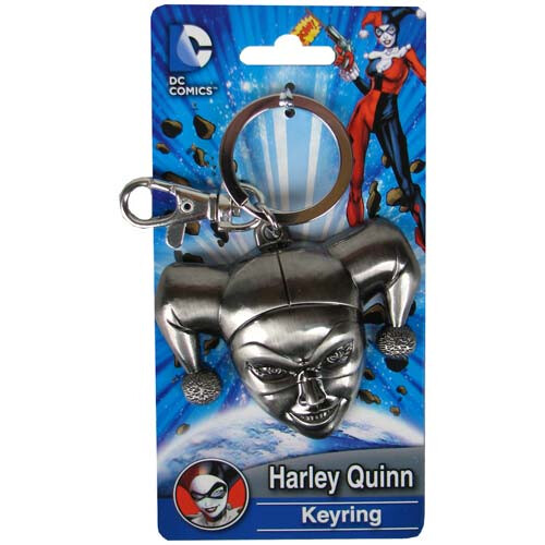 Batman Batman Harley Quinn Head Pewter Key Chain