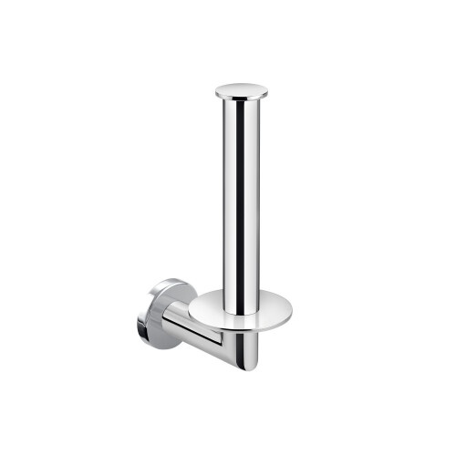 Cosmic Wall Mounted Vertical Toiler Roll Holder with Durable Metal Light Grey 1