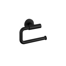 Cosmic Wall Mounted Toilet Roll Holder w/ Durable Metal Black 16 cm