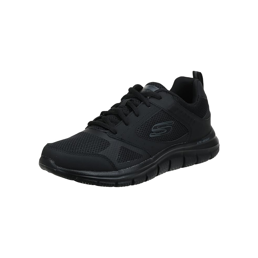 (8.5) Skechers Mens Track-Syntac Sneaker Trainers - Black