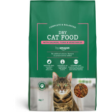 (Salmon, Tuna and Vegetables, 3 kg (Pack of 1)) by Amazon - Complete Dry Cat Food with Chicken, Turkey and Vegetables, 1 pack of 3kg