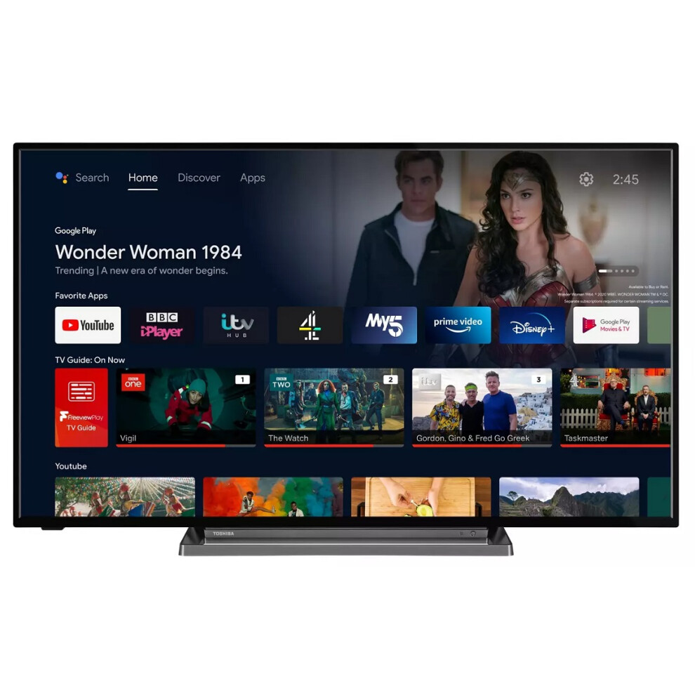 Toshiba 50UA3D63DB 50" Smart 4K Ulta HD HDR Android TV Google Assistant