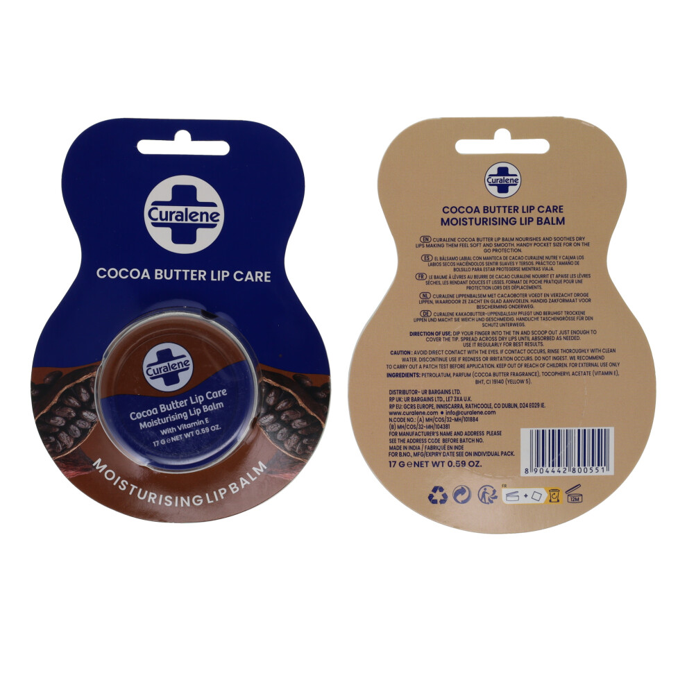 Curalene Cocoa Butter Lip Balm 17G - Image 3