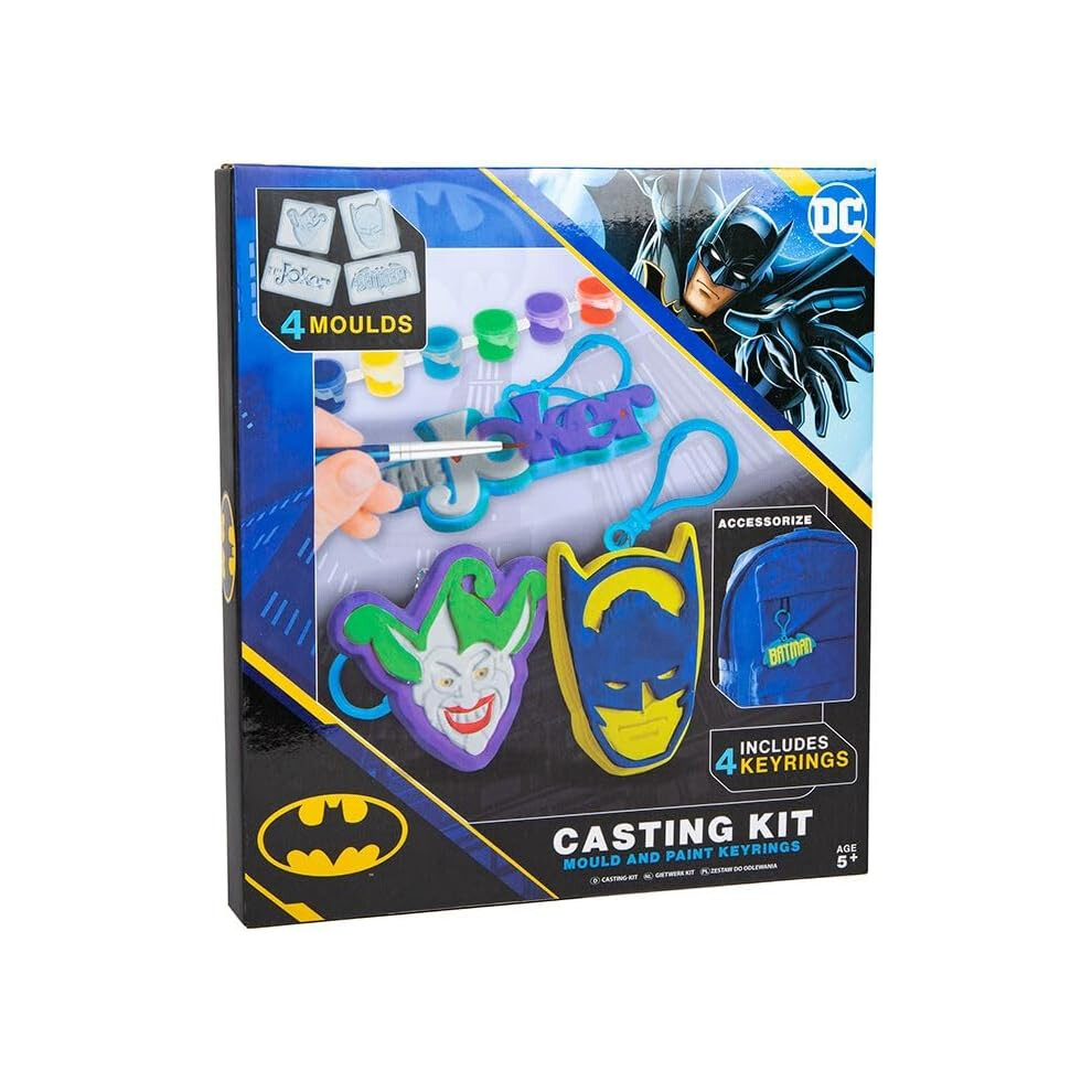 DC Batman Casting Craft Kit - Mould and Paint Your Own Keyrings