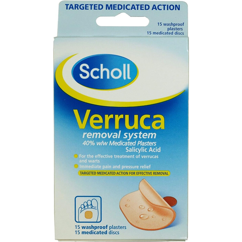 Scholl Medicated Verruca Removal System Salicylic Acid Washproof