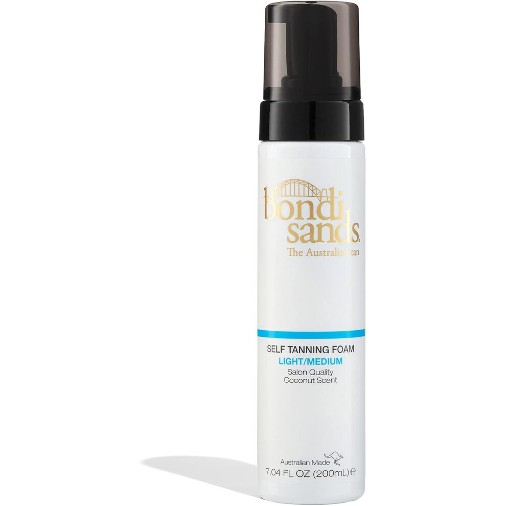 (Bondi Sands Light/Medium Self-Tanning Foam - Lightweight, Buildable Formula Gives a Sun-Kissed Glow for a Flawless Finis) Bondi Sands Self Tanning Fo