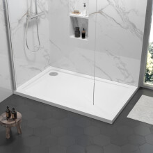 1100mm x 900mm Premium Rectangular Shower Tray - White