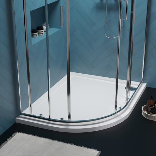 Balterley 1200mm x 900mm Premium Shower Tray - Left Hand Offset Quadrant - White