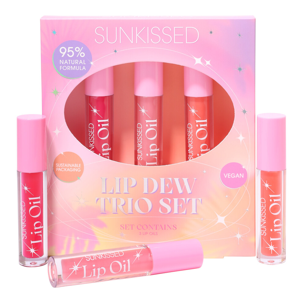 Sunkissed Lip Dew Trio - 3 x  Lip Oils