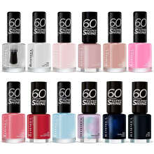 (Assorted) Rimmel London Super Shine 60 Seconds Nail Polish, 155 Beach Breeze Please, 8ml