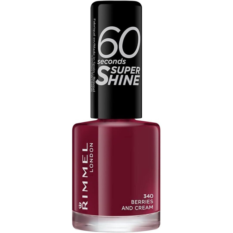 (Rimmel 60 Seconds Super Shine Nail Polish, 8ml) Rimmel London Super Shine 60 Seconds Nail Polish, 155 Beach Breeze Please, 8ml