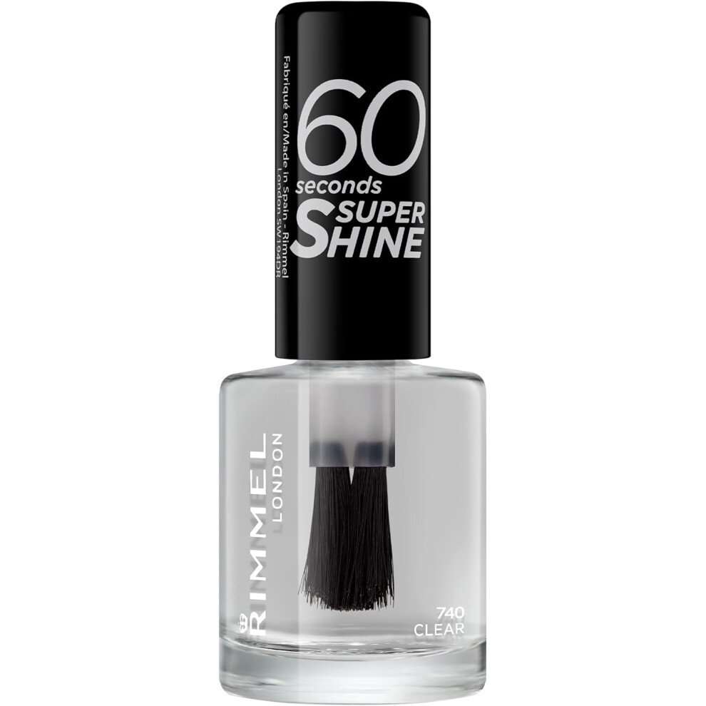 (Rimmel London 60 Seconds Super Shine, 8g) Rimmel London Super Shine 60 Seconds Nail Polish, 155 Beach Breeze Please, 8ml