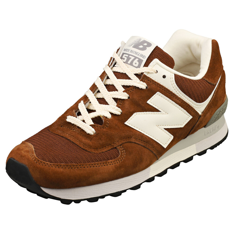 New Balance 576 Made In England Mens Casual Trainers in Brown White - 11.5 UK