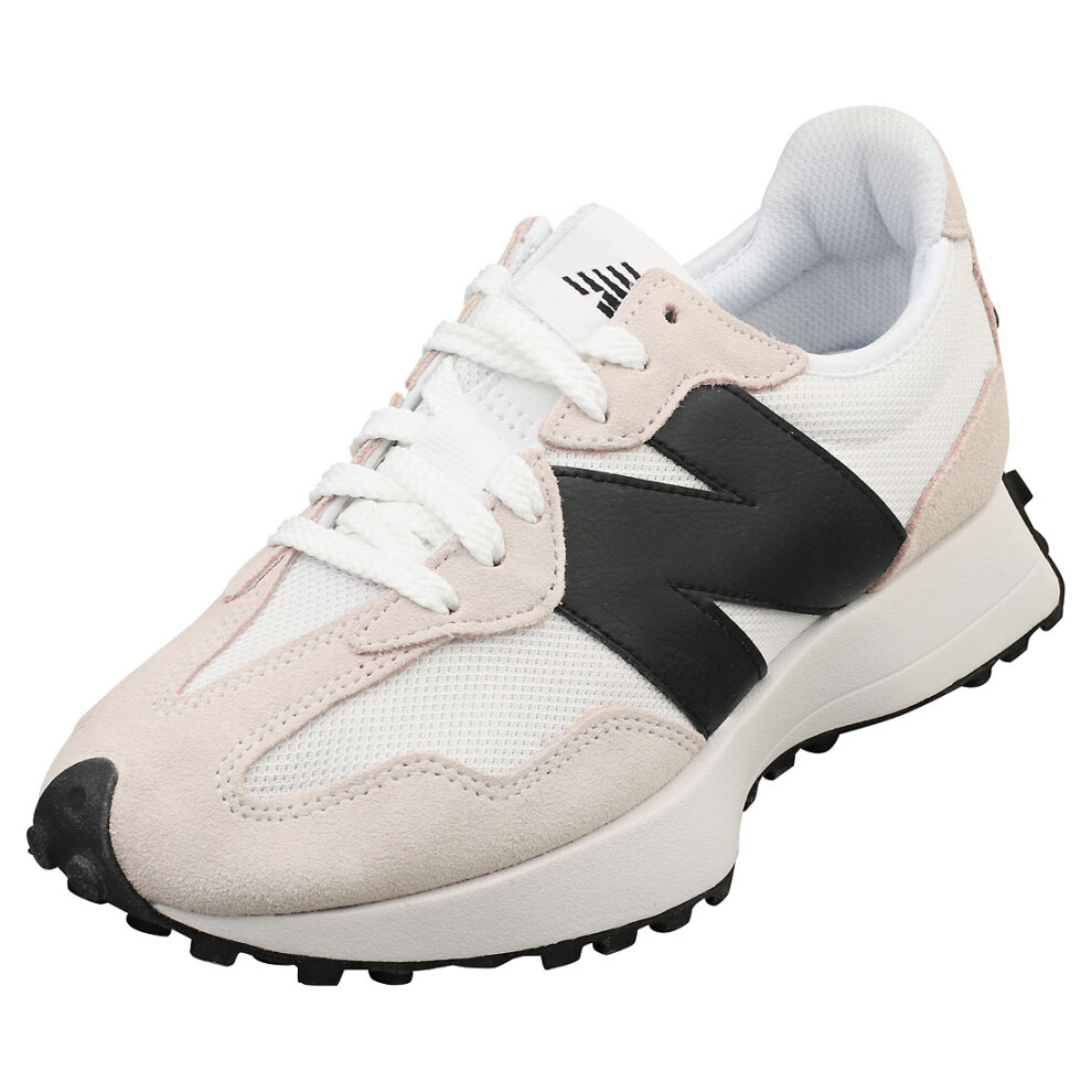 (4) New Balance 327 Mens Casual Trainers in White Black