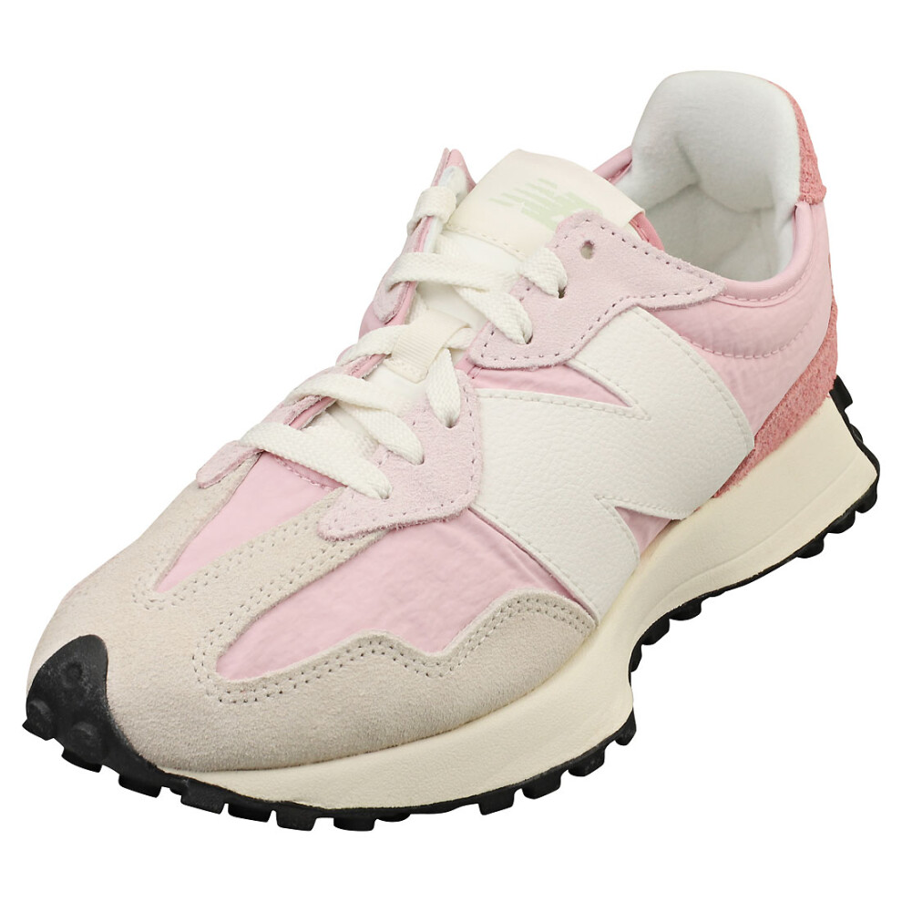 (4) New Balance 327 Womens Fashion Trainers in Pink White