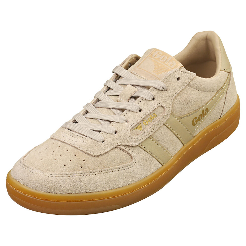 (8) Gola Hawk 86 Womens Fashion Trainers in Bone