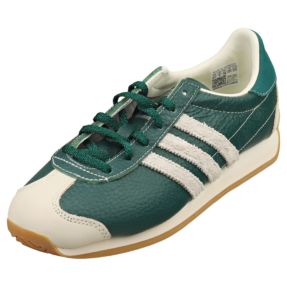 (6) adidas Country Og Womens Fashion Trainers in Green Off White