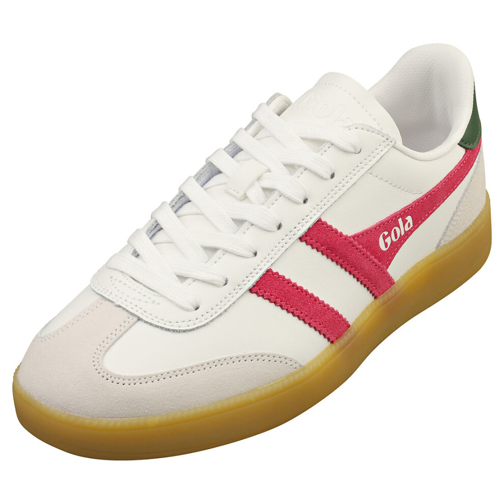 (10) Gola Viper Womens Fashion Trainers in White Fuchsia