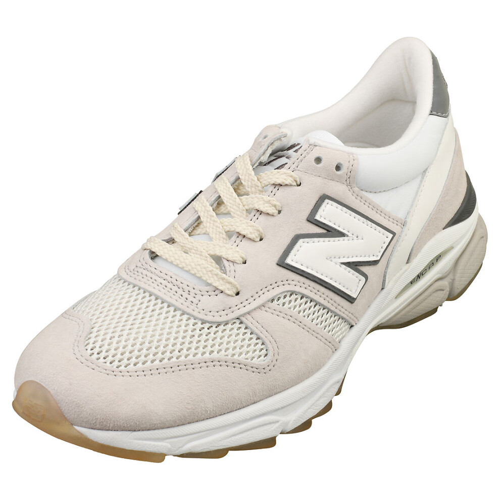 (7) New Balance 770.9 Made In England Mens Fashion Trainers in White Grey