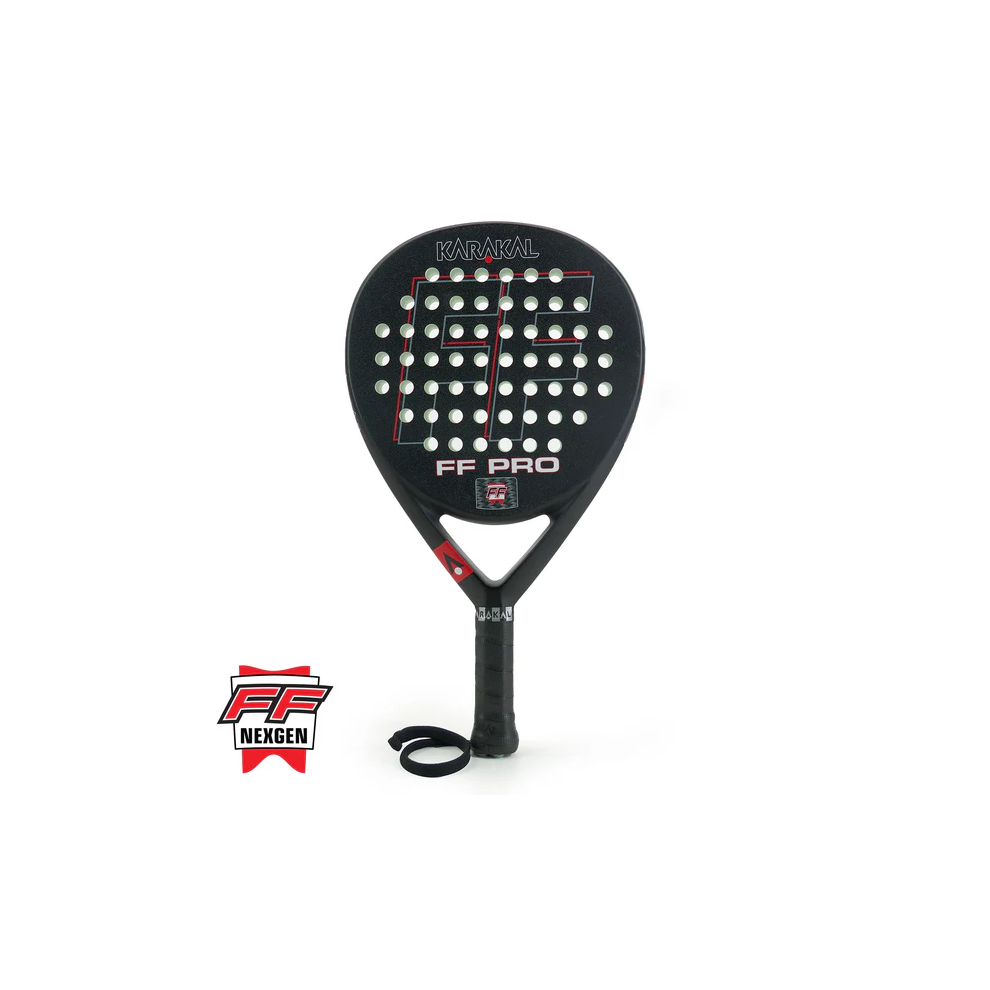 (Black) Karakal Padel FF PRO 375 Powerful Racket For Professional Players