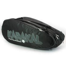 (White) Karakal Pro Tour 2.1 Comp 9 Racket Bag Wet & Dry Compartment Side Pockets