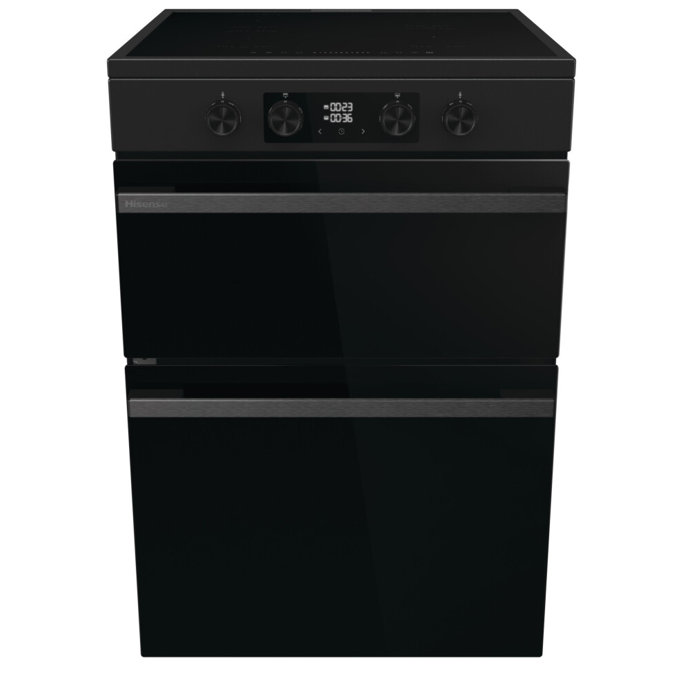 Hisense Hi6 Max 60cm Electric Cooker with Induction Hob - Jet Black - A Rated