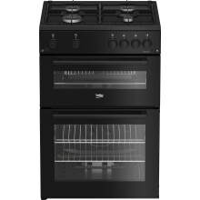 Beko 60cm Freestanding Gas Cooker - Black - A+ Rated