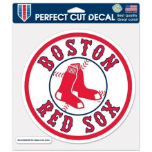Wraft 3208523142 8 x 8 in. MLB Boston Red Sox Perfect Cut Color Alternate Logo Decal Stickers