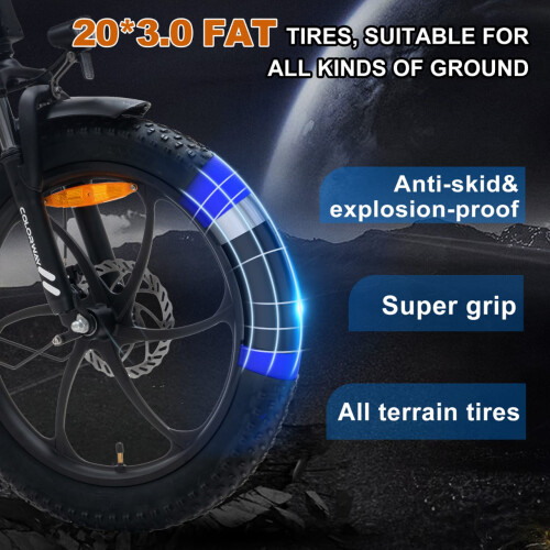 Colorway BK6S 20" Folding Electric Bike 250W 36V 15Ah UK Road with Bag