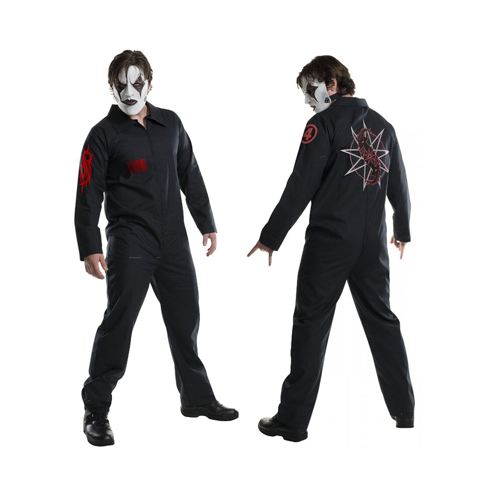 (L (180)) Halloween Slipknot Cosplay Costume Jumpsuit Black