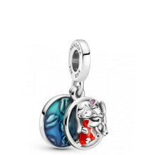 (Lilo stitch family dangle bead charm for pandora bracket ) New Disney Mickey Minnie sterling silver charm 925