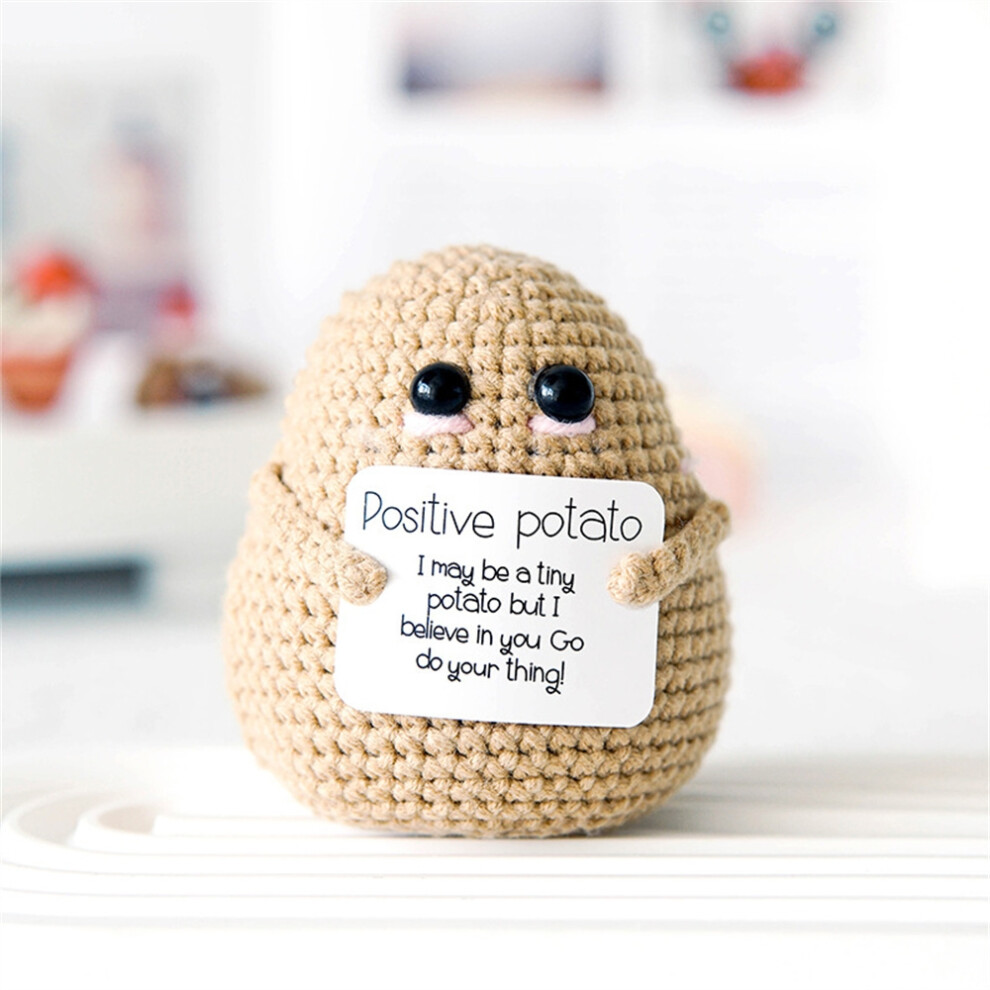 (A) Personalized Big Butt Potato Cute Crochet Positive Potato Doll Home Decor Christmas Birthday Friends Party Decoration Gift
