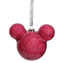 Disney Mickey Mouse Pink Glitter Christmas Tree Hanging Bauble