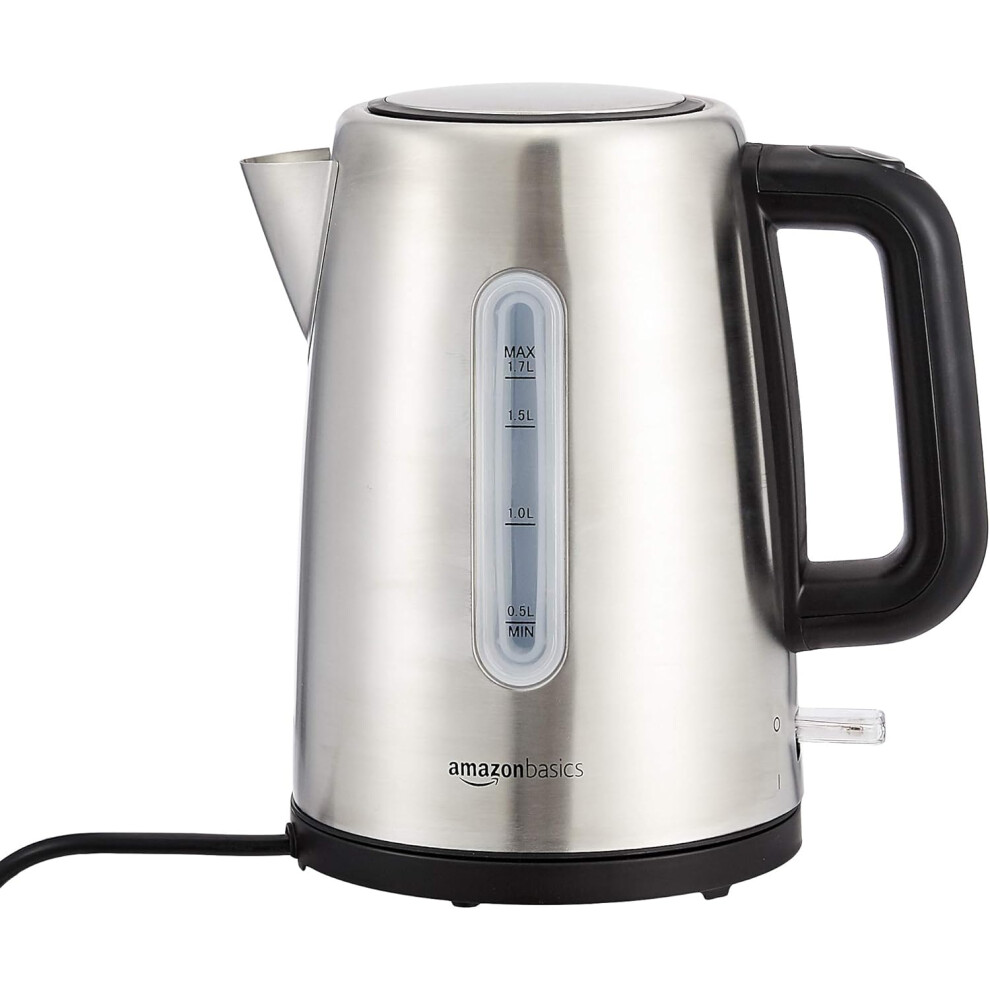 Amazon Basics Stainless Steel Portable Electric Hot Water Kettle