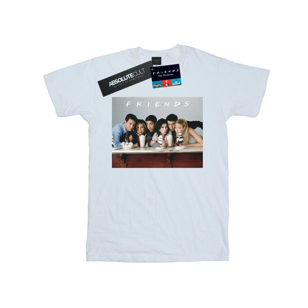 Group Photo Milkshakes Cotton Boyfriend T-Shirt