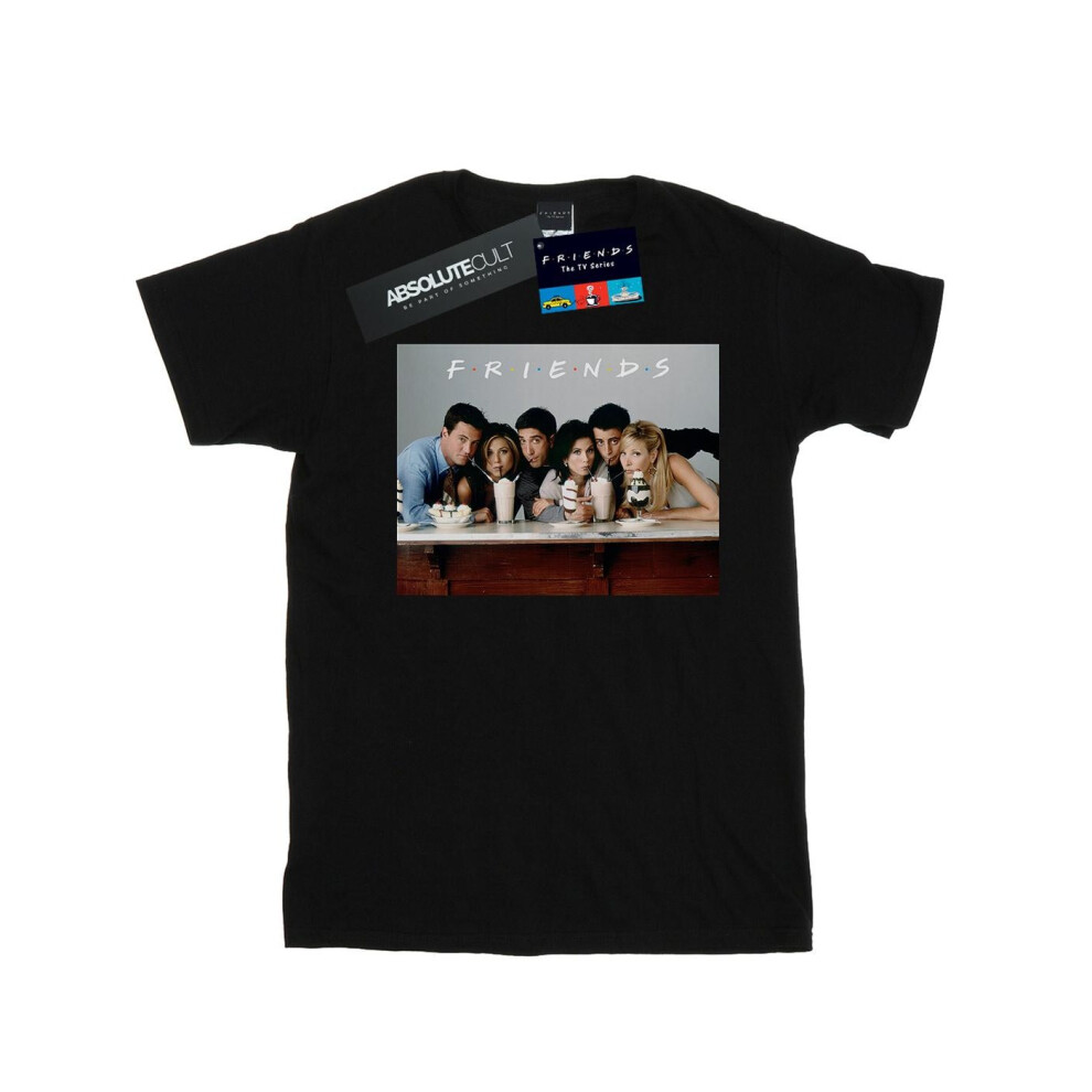 Group Photo Milkshakes Cotton Boyfriend T-Shirt