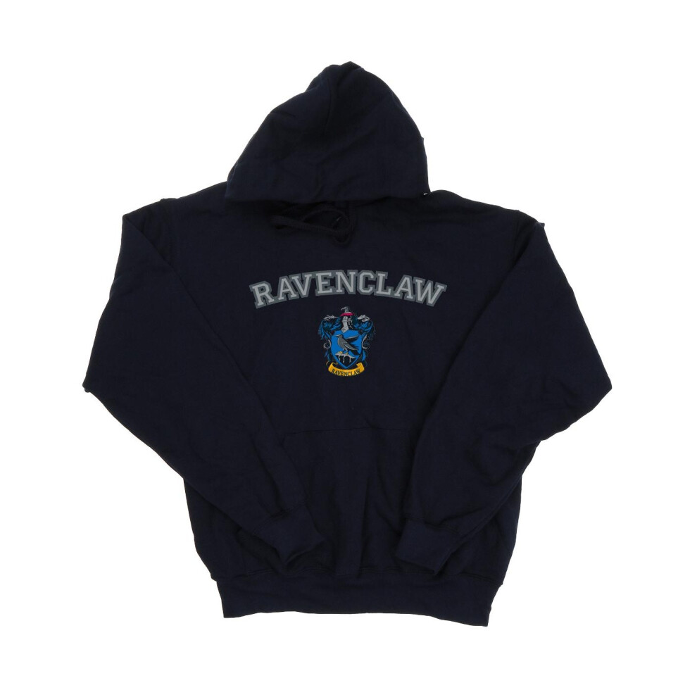 (5XL, Navy Blue) Harry Potter Mens Ravenclaw Crest Hoodie