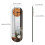 Modern Long Oval Brown Tinted Silver Mirror Decorative Wall  Clock 7
