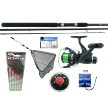 11' Float Fishing Kit With Hunter Pro Rod &amp; Reel. Inc. Net Floats Weights Hooks