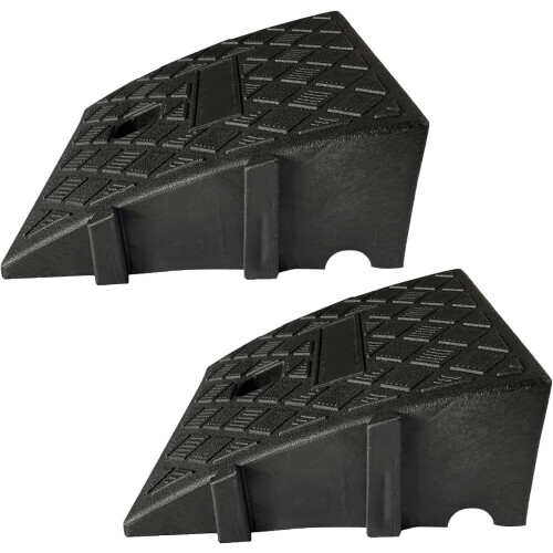 2 Pack Kerb Ramps Portable Curb Ramps for Wheelchairs Doorways Cars